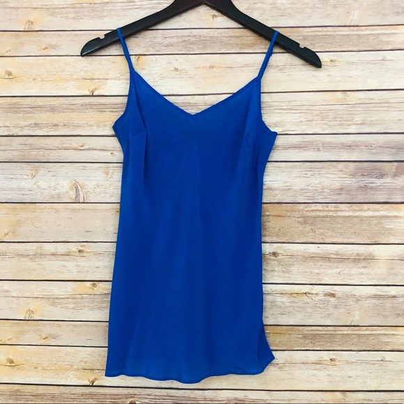 J. Crew Tops - NWOT- JCrew Royal Blue Silk Tank Camisole